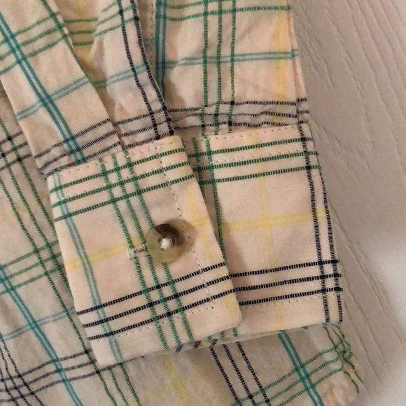 Boys rugged spring Easter butts plaid flannel long sleeve shirt - Picture 3 of 12